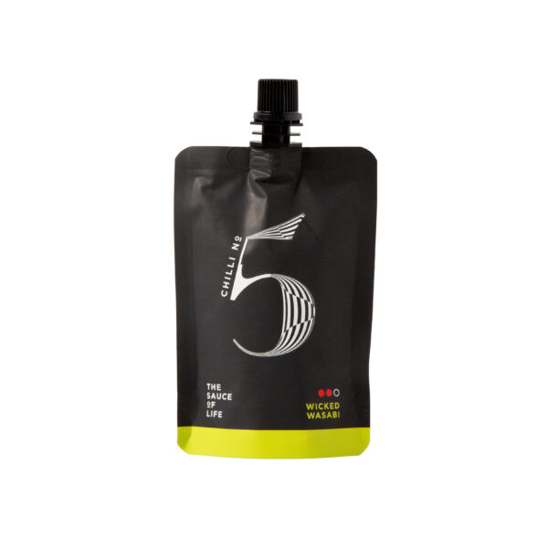 Wasabi Japanese Hot Sauce in a Practical Pouch