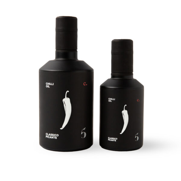 Classico Picante - Chilli No. 5 - Italian Chilli Olive Oil 250ml + 500ml Oil bottles