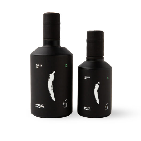 Garlic Picante - 250ml + 500ml Italian Extra Virgin Chilli Oil Made in Italy for Pizza